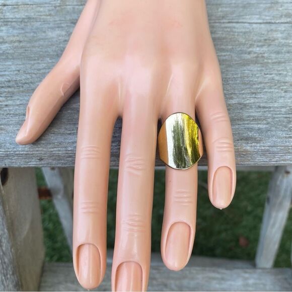 NWT New Urban Outfitters UO 3 Piece Gold Abstract Ring Set. Size 6 Y2K Retro Mod - Picture 6 of 8